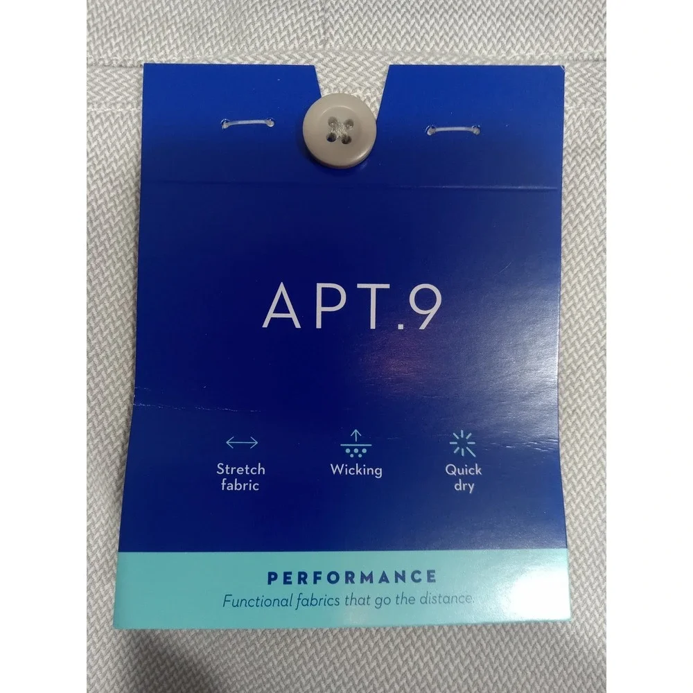 Apt.9 Performance‎ Tech Shorts Men's 36 Beige Slim Fit 7